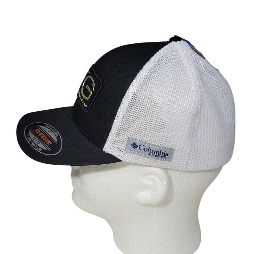 Columbia PFG Hooks Fitted Hat Size L/XL Mesh Back Stretch FlexFit Cap High Crown - Picture 3 of 14
